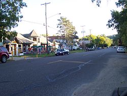 Residential street, Afton, Minnesota